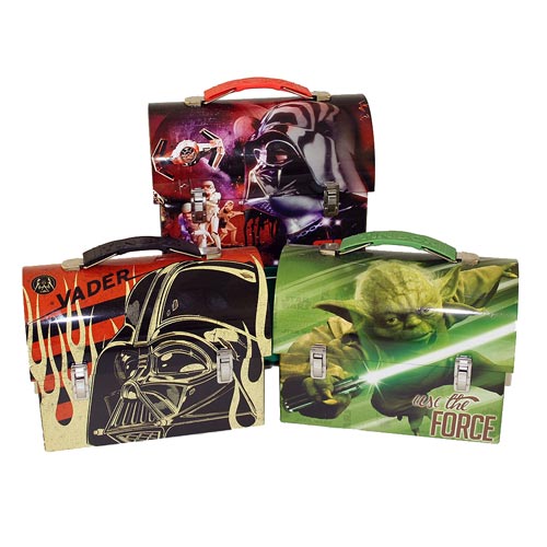 Star Wars Large Workman Carry All Tin Lunch Box Set